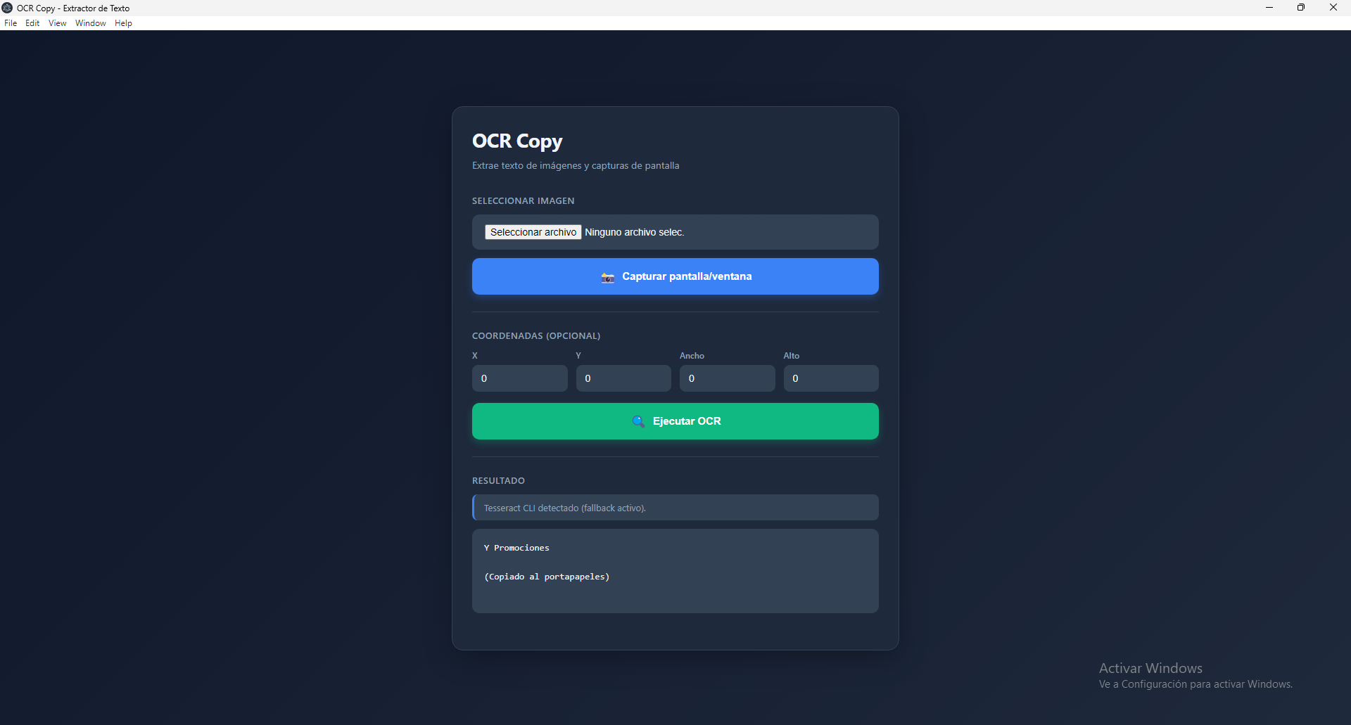 OCR Copy - Native Text Extractor
