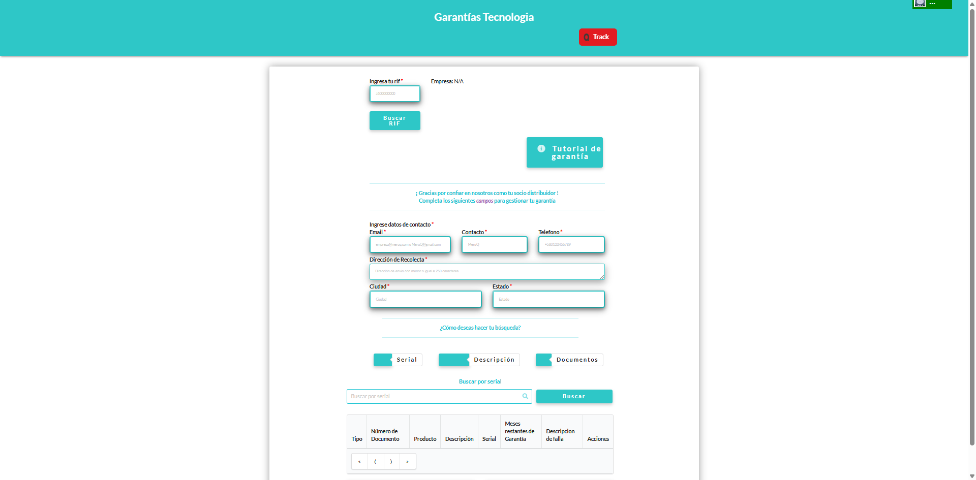 Gestión de Garantías